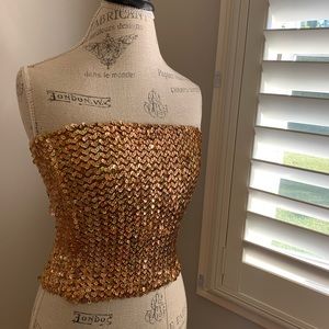 Sparkly tube top/ skirt